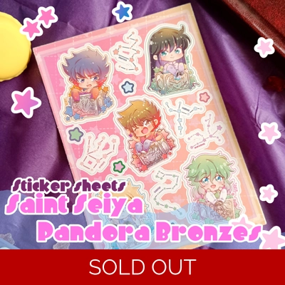 Sticker Sheet - Saint Seiya Bronze Saints title=